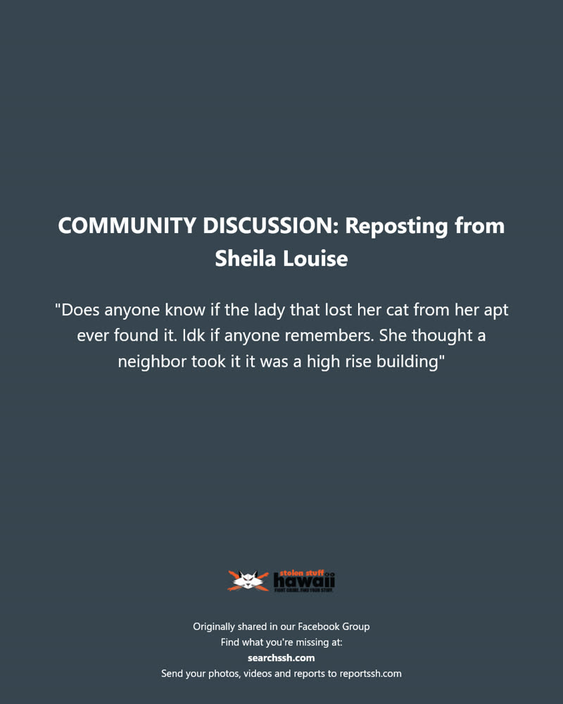 COMMUNITY DISCUSSION - Hawaii | SSH Search