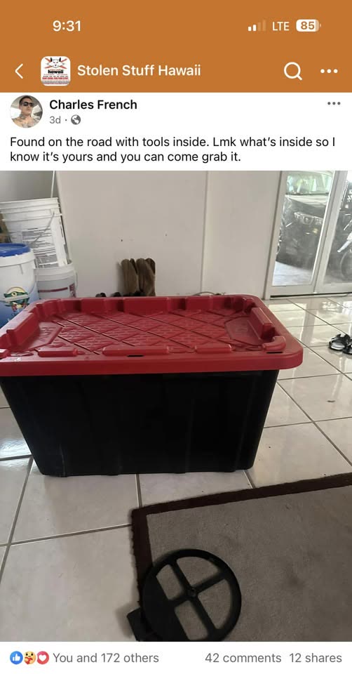 LOST ITEM - Hawaii | SSH Search