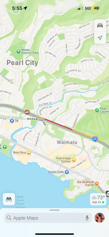 TRAFFIC INCIDENT - Hawaii | SSH Search