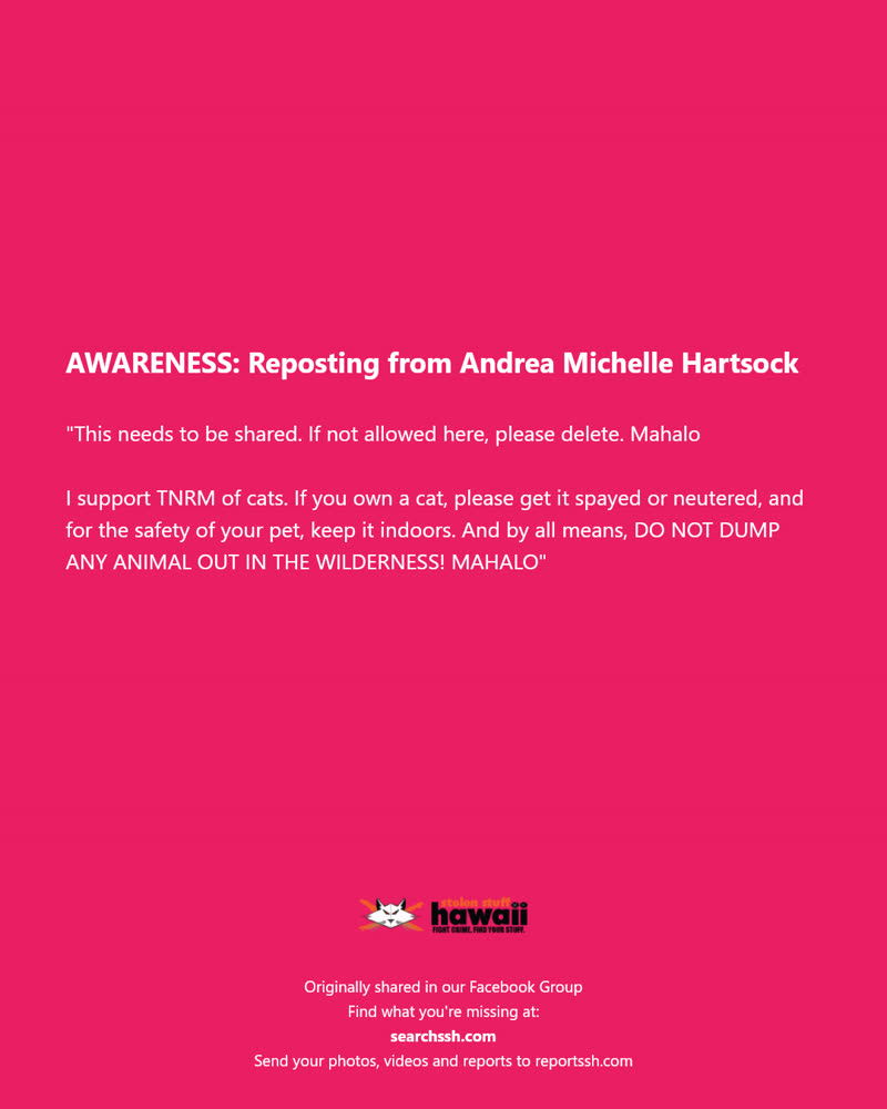 AWARENESS - Hawaii | SSH Search