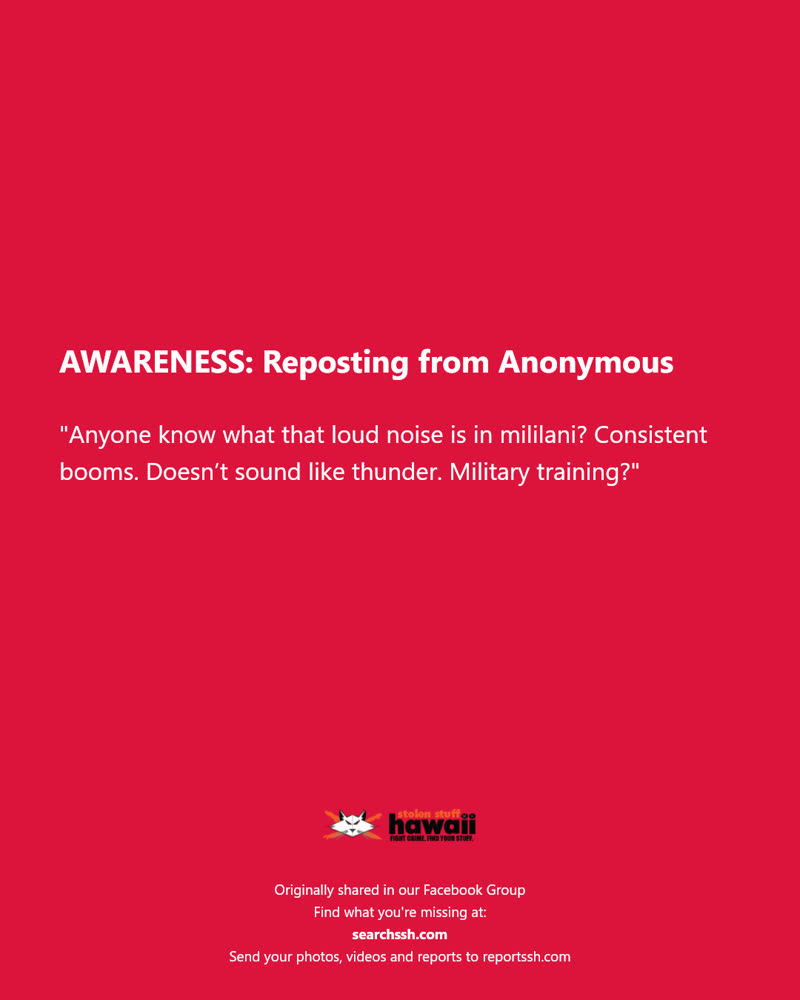 AWARENESS - Mililani, Oahu | SSH Search
