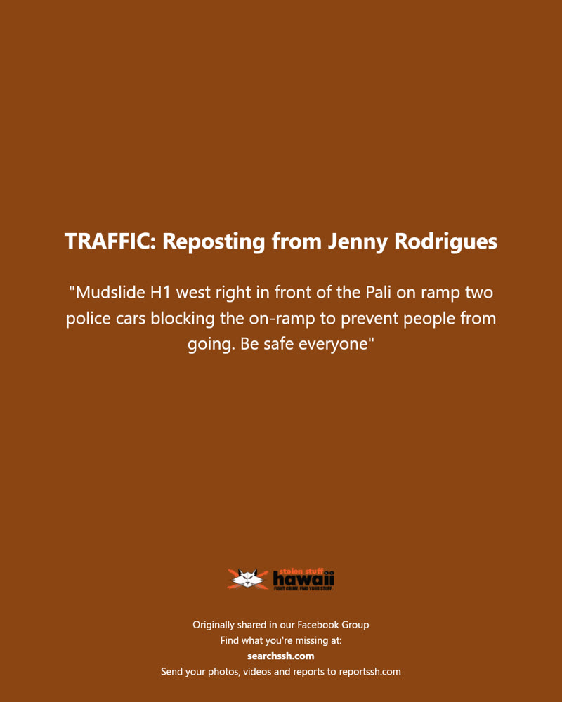 TRAFFIC - Hawaii | SSH Search