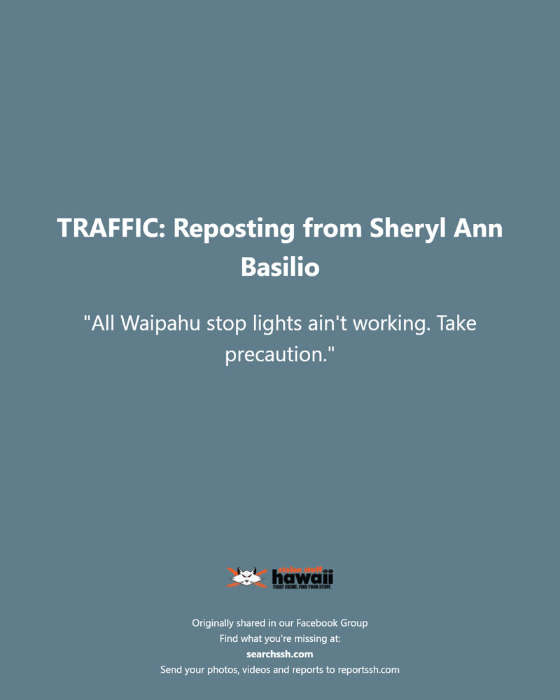 TRAFFIC - Hawaii | SSH Search