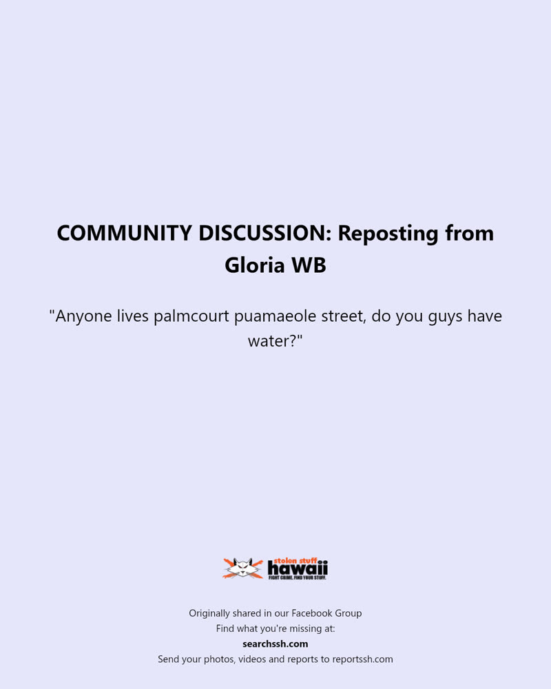 COMMUNITY DISCUSSION - Hawaii | SSH Search