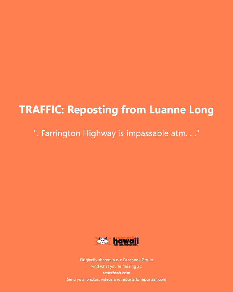 TRAFFIC - Hawaii | SSH Search