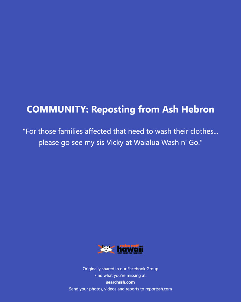 COMMUNITY - Waialua Wash n' Go, Waialua, Oahu | SSH Search