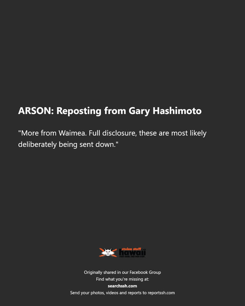 ARSON - Hawaii | SSH Search