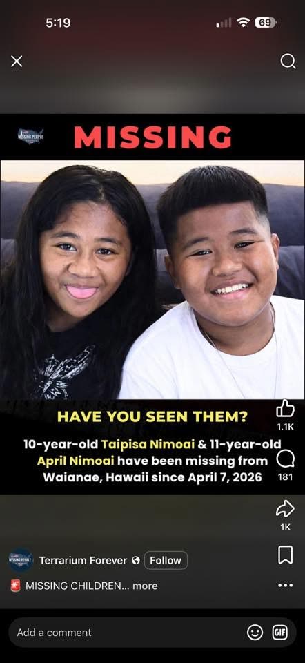 MISSING PERSON - Hawaii | SSH Search