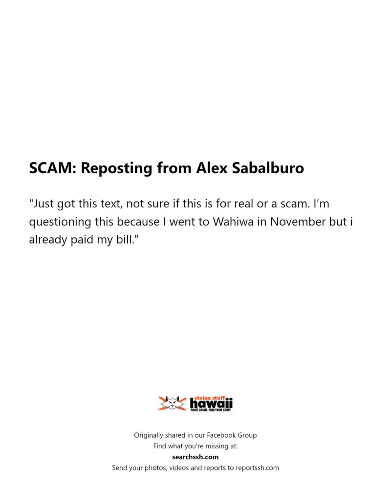 SCAM - Hawaii | SSH Search