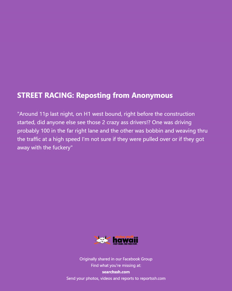 STREET RACING - Hawaii | SSH Search