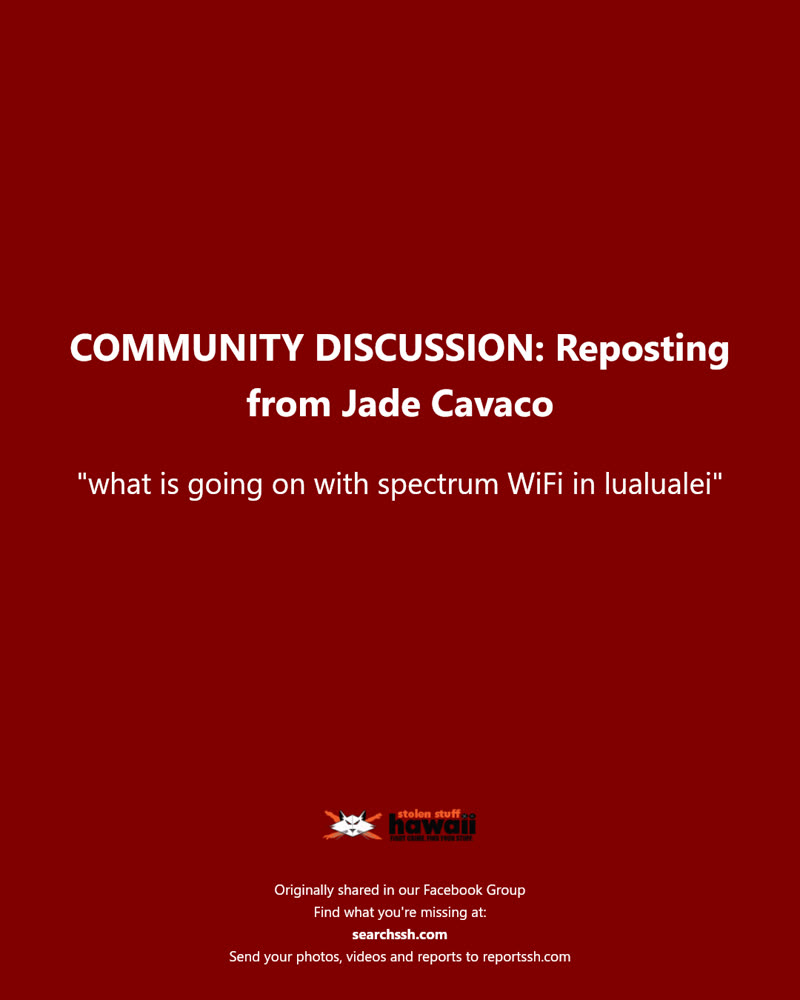 COMMUNITY DISCUSSION - Hawaii | SSH Search