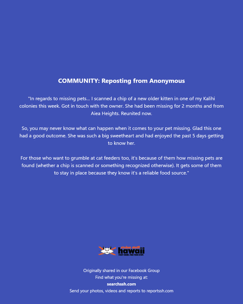 COMMUNITY - Kalihi, Honolulu, Oahu | SSH Search