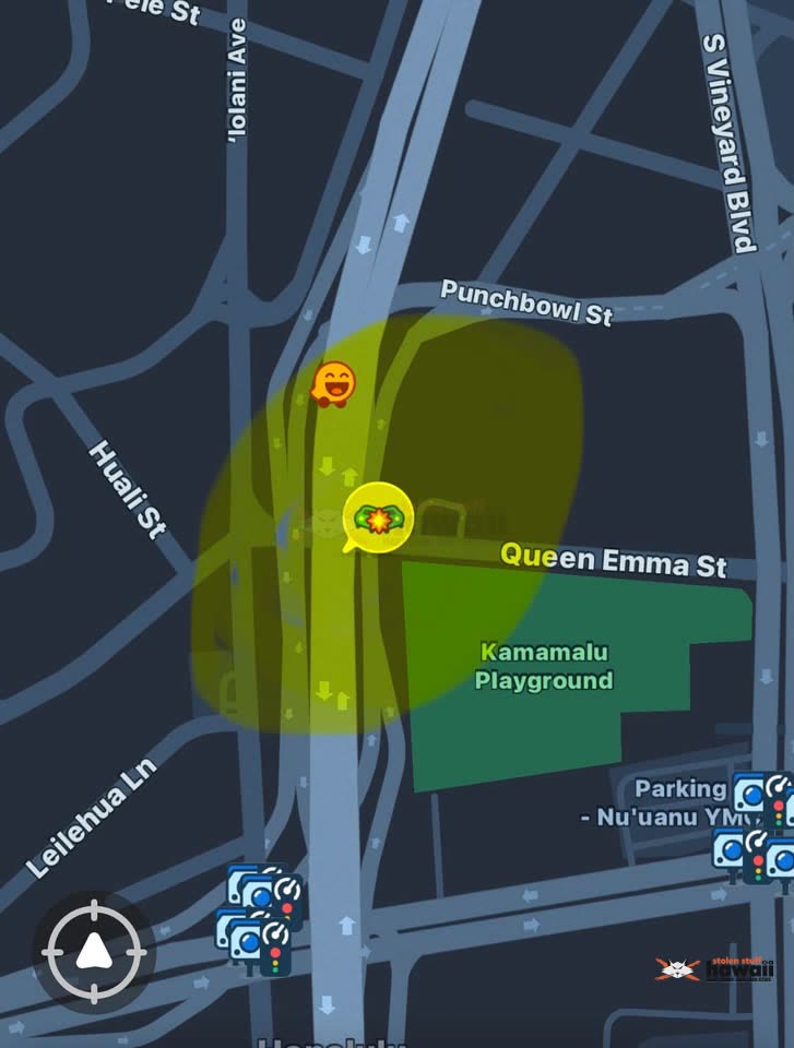TRAFFIC INCIDENT - Punchbowl exit Eastbound, Honolulu, Oahu | SSH Search