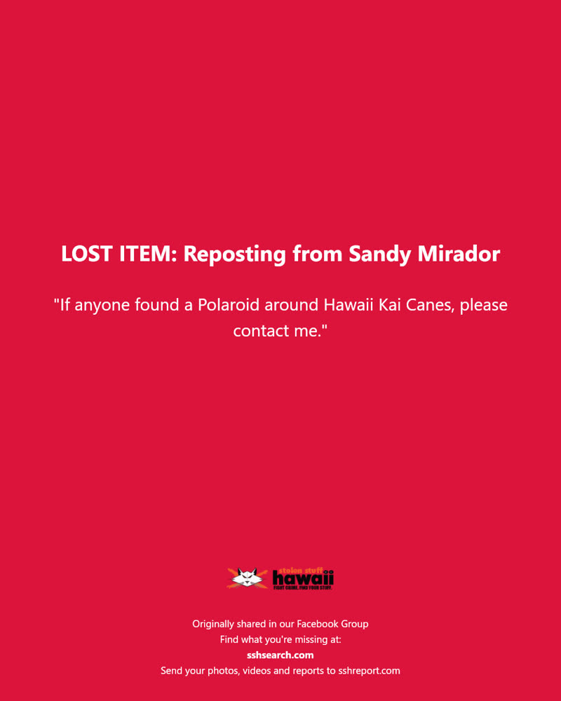 LOST ITEM - Unknown | SSH Search