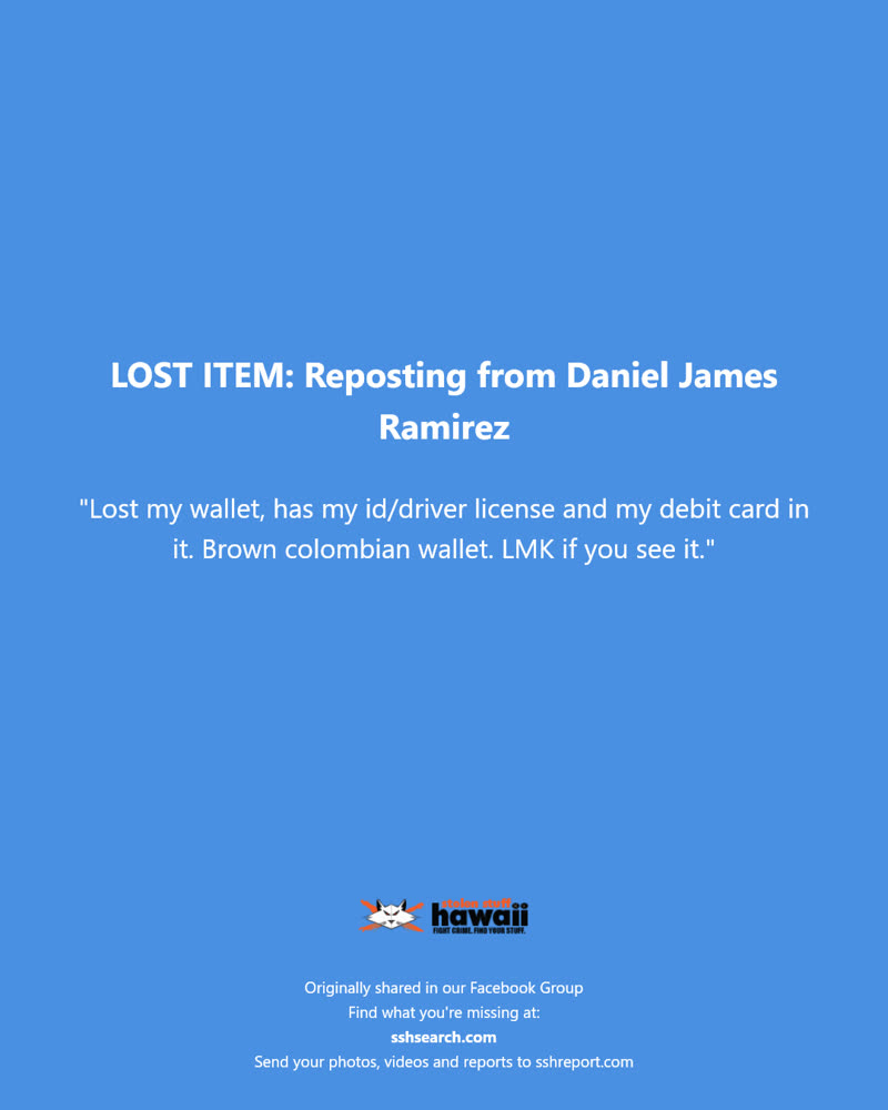 LOST ITEM - Unknown | SSH Search