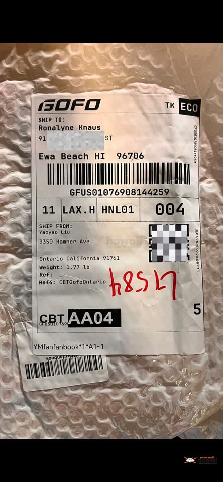 MISDELIVERED PACKAGE - Unknown | SSH Search