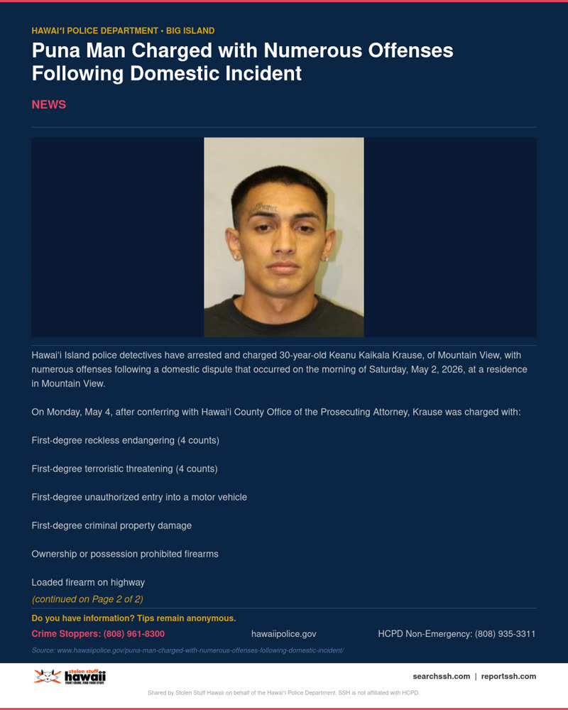 NEWS - Hawaii County | SSH Search