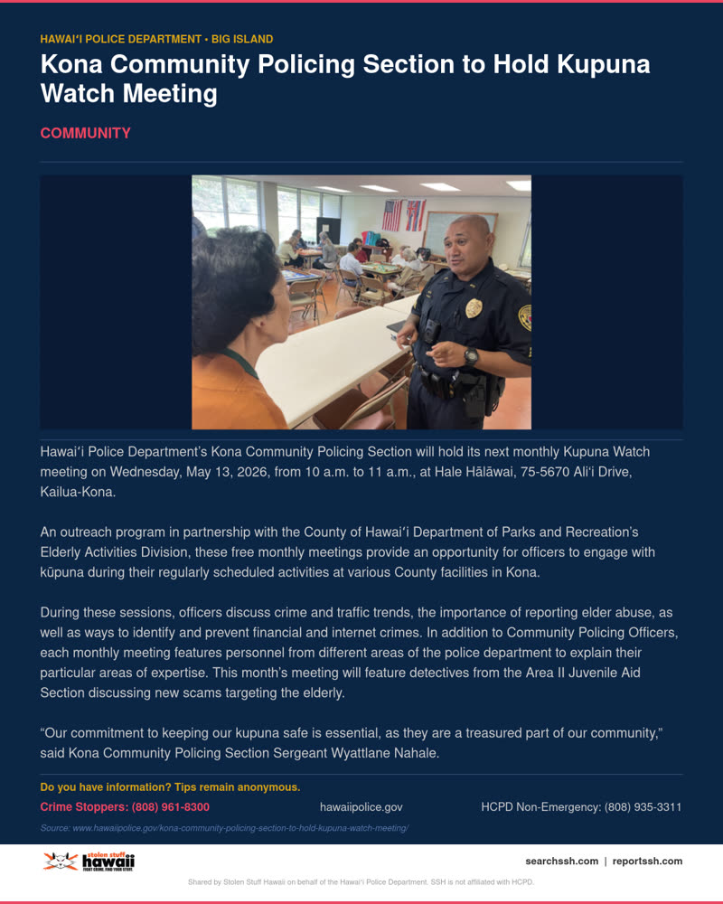 COMMUNITY - Hawaii County | SSH Search