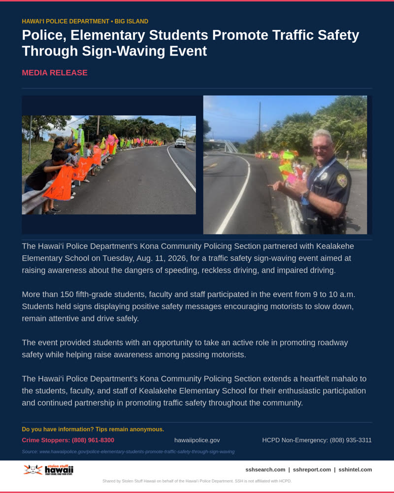 HCPD OFFICIAL - Hawaii County | SSH Search