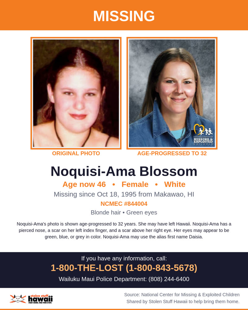 MISSING PERSON - Makawao, HI | SSH Search