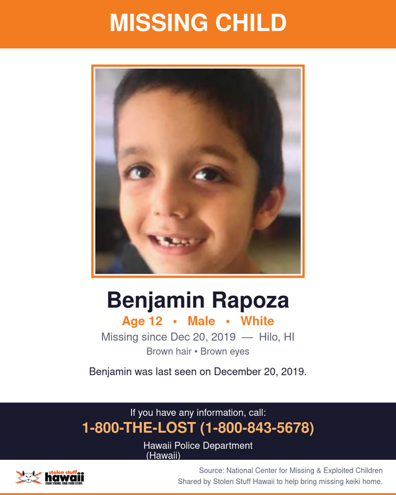 MISSING CHILD - Hilo, HI | SSH Search