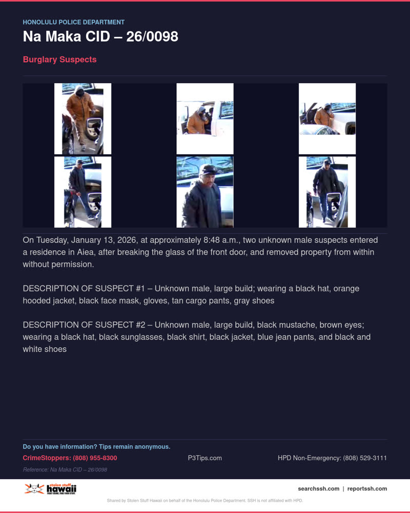 HPD OFFICIAL - Honolulu | SSH Search