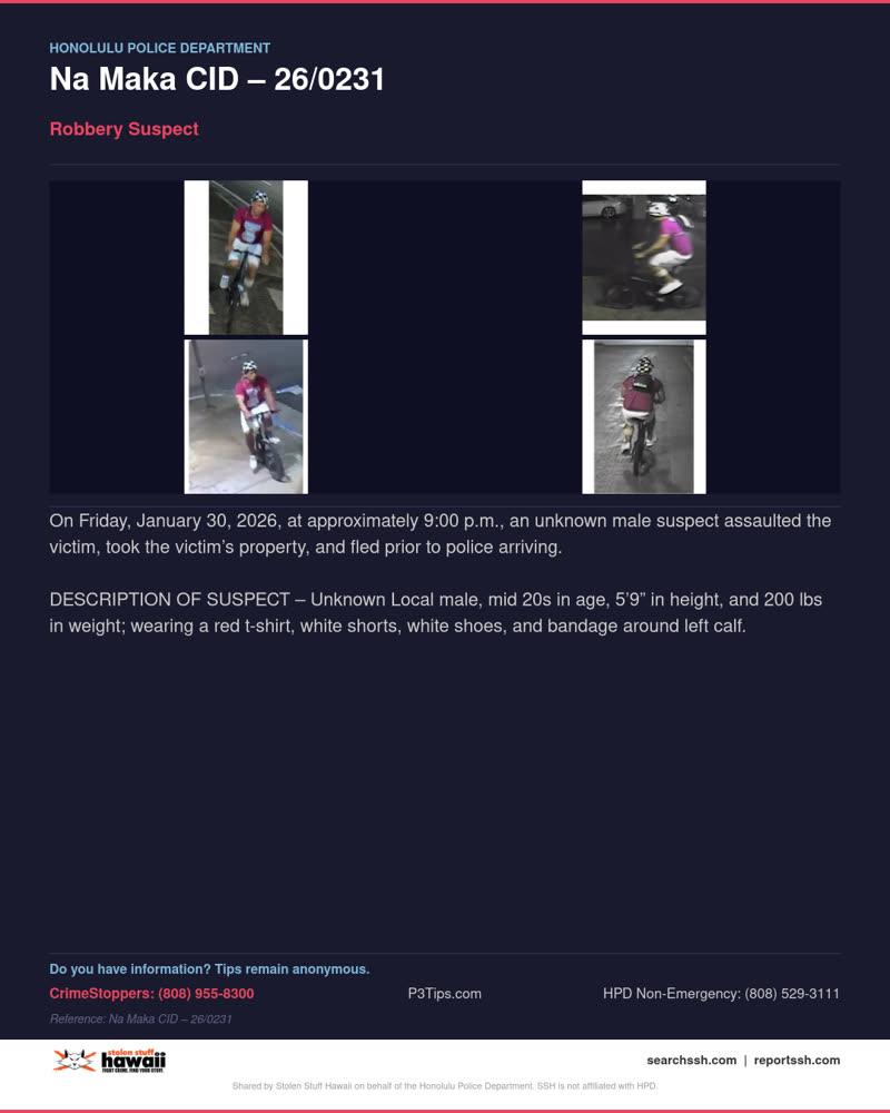 HPD OFFICIAL - Honolulu | SSH Search