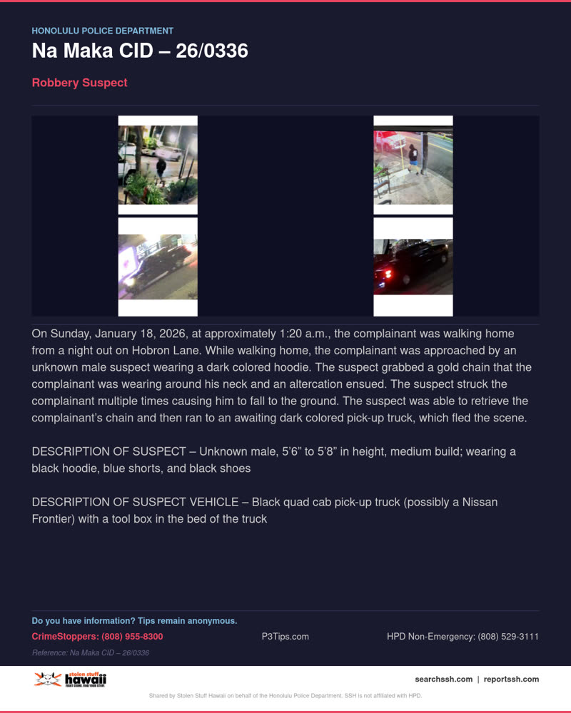 HPD OFFICIAL - Honolulu | SSH Search