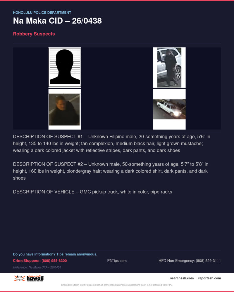 HPD OFFICIAL - Honolulu | SSH Search