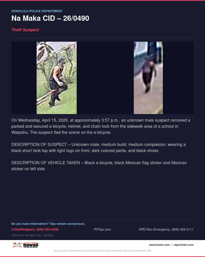 HPD OFFICIAL - Honolulu | SSH Search