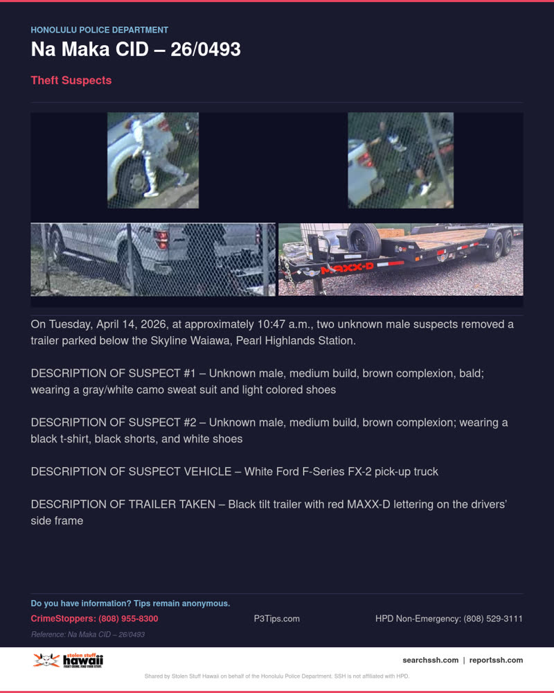 HPD OFFICIAL - Honolulu | SSH Search