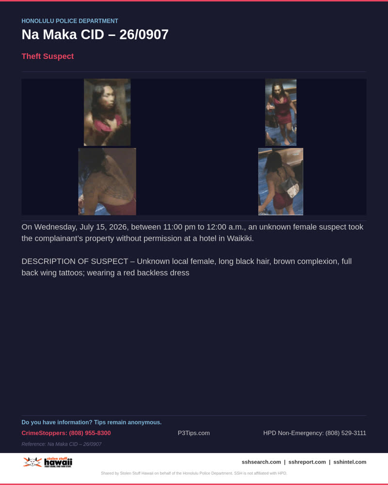 HPD OFFICIAL - Honolulu | SSH Search