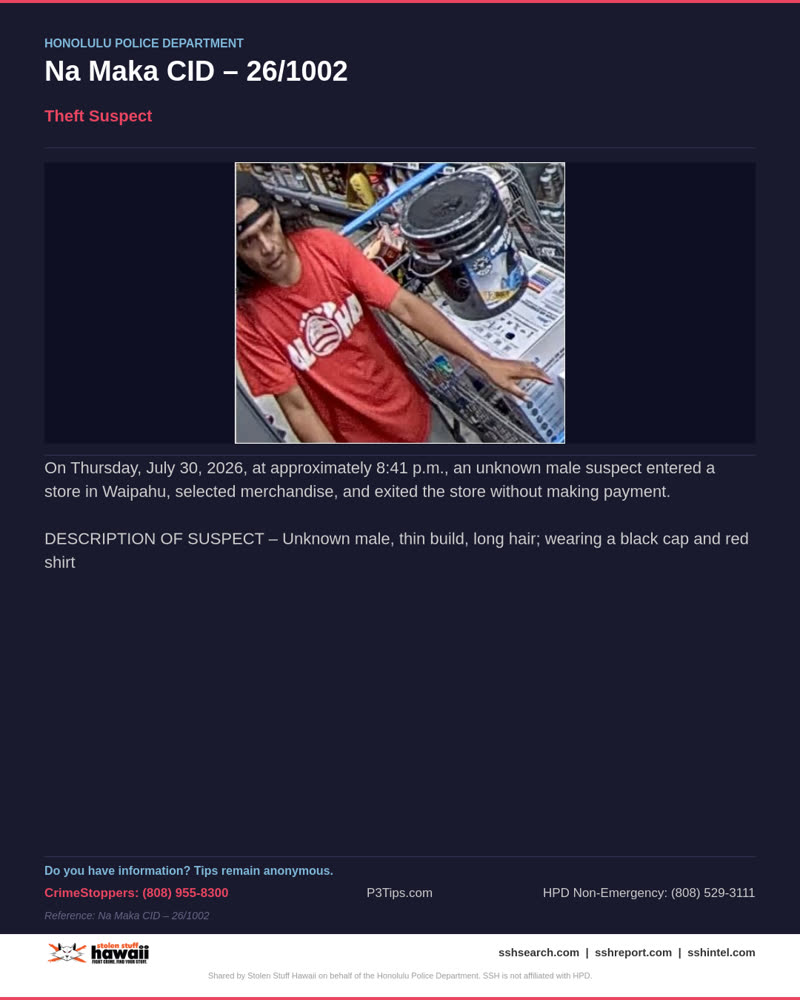 HPD OFFICIAL - Honolulu | SSH Search