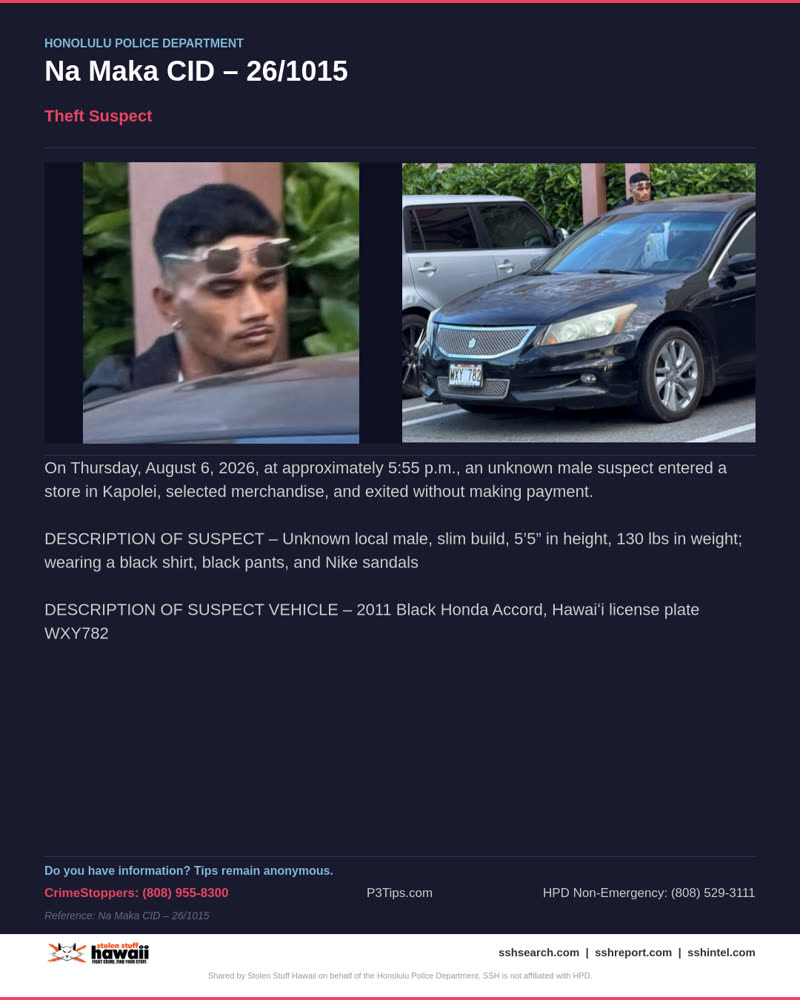 HPD OFFICIAL - Honolulu | SSH Search