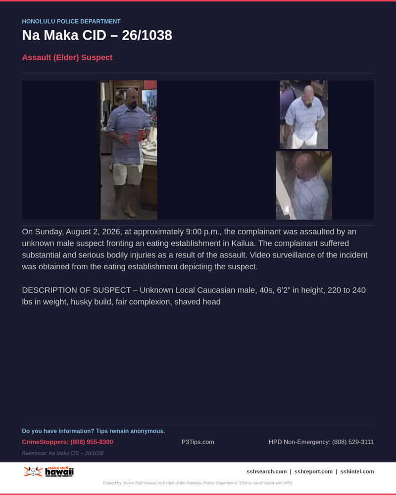 HPD OFFICIAL - Honolulu | SSH Search