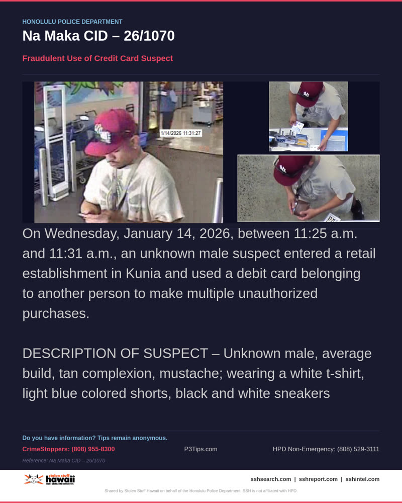 HPD OFFICIAL - Honolulu | SSH Search