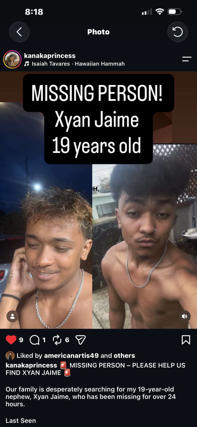 MISSING PERSON - Unknown | SSH Search