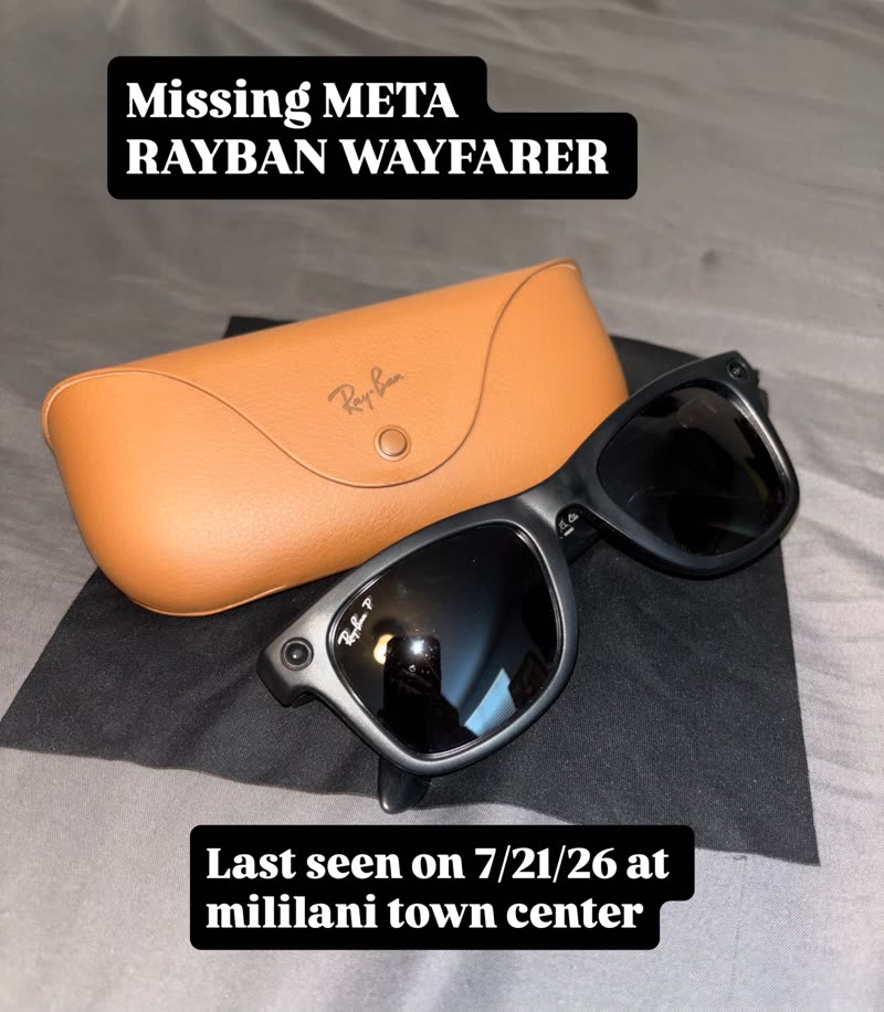 LOST ITEM - Mililani Town Center | SSH Search