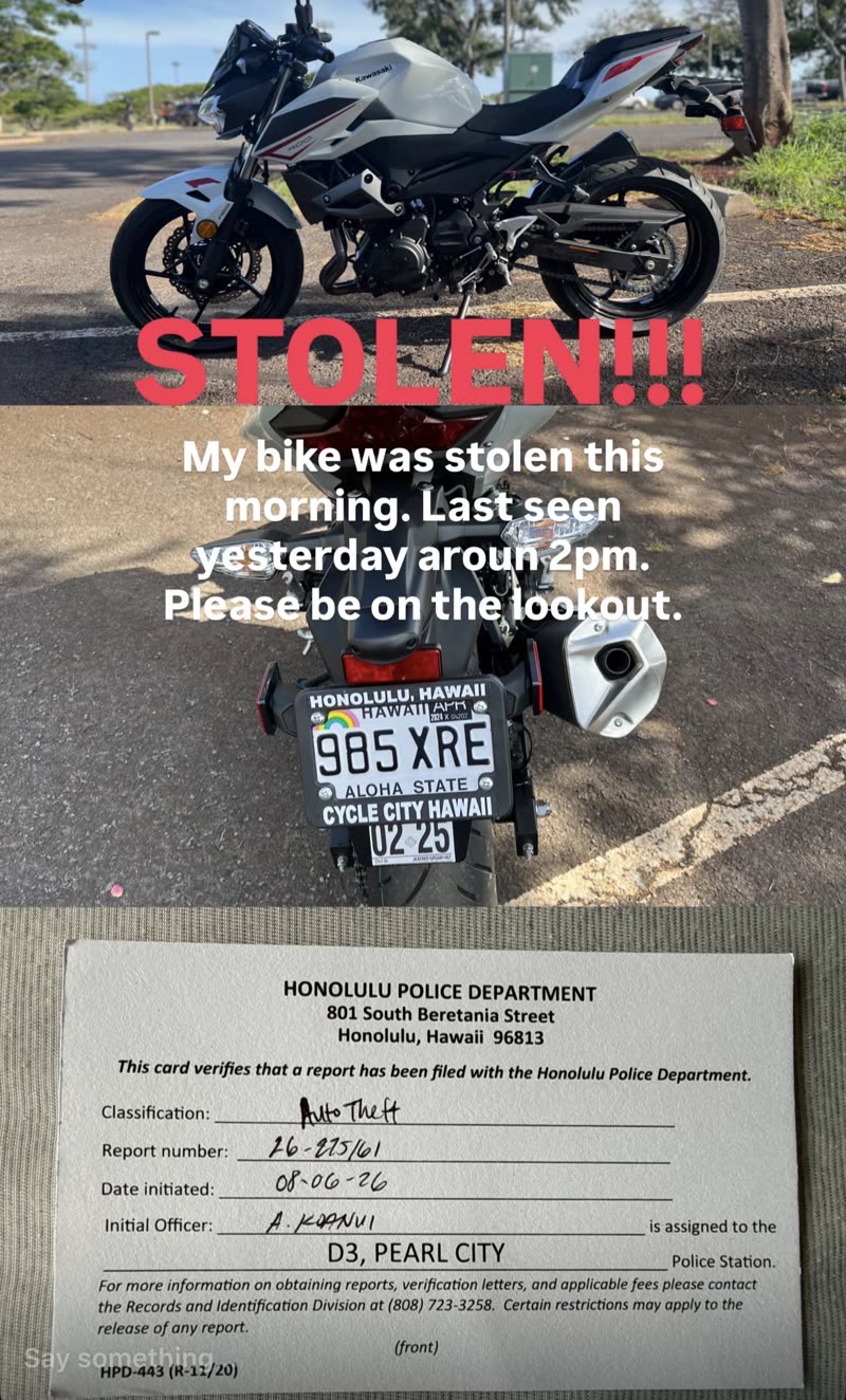 VEHICLE THEFT - Unknown | SSH Search