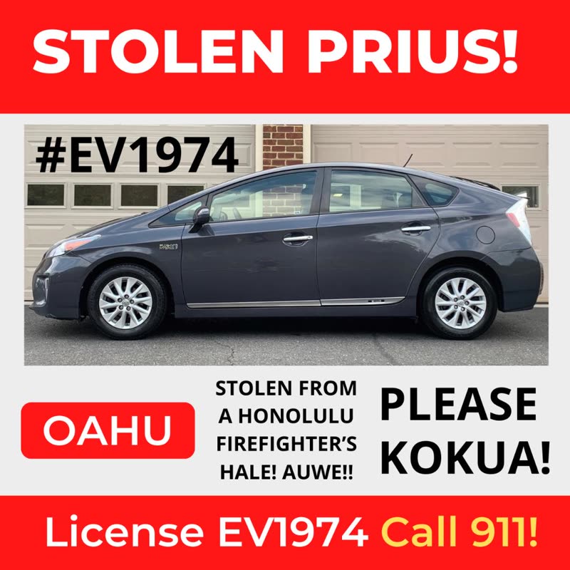 VEHICLE THEFT - Kaimuki | SSH Search