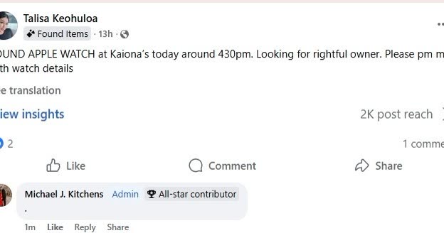 FOUND ITEM - Oahu | SSH Search