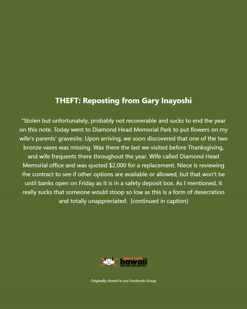 THEFT - Oahu | SSH Search