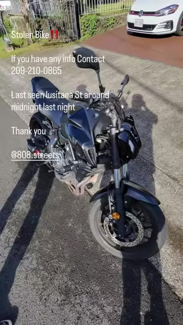 VEHICLE THEFT - Oahu | Stolen Stuff Hawaii