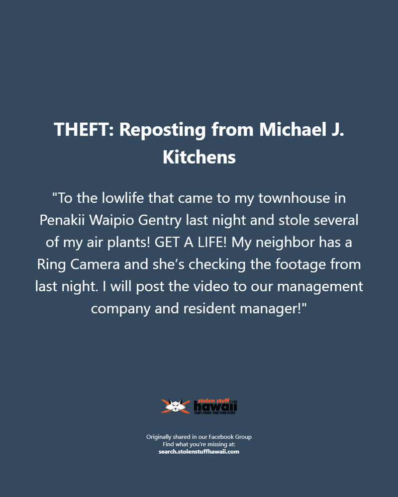 THEFT - Oahu | SSH Search