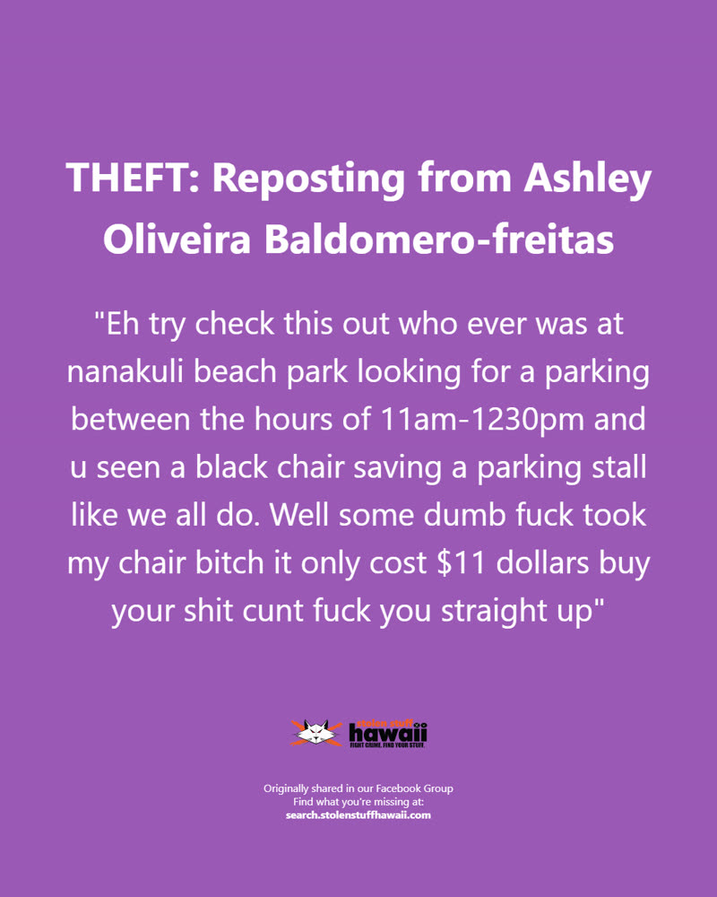 THEFT - Oahu | SSH Search