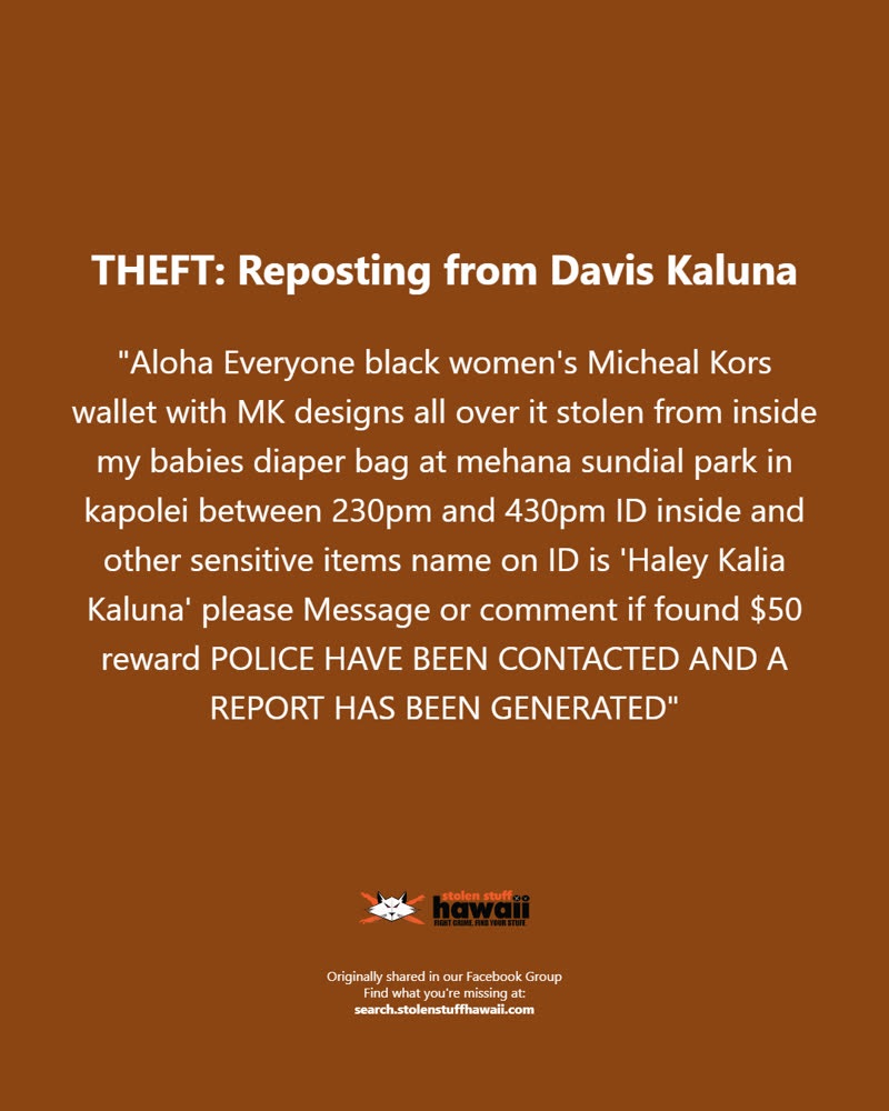 THEFT - Oahu | SSH Search