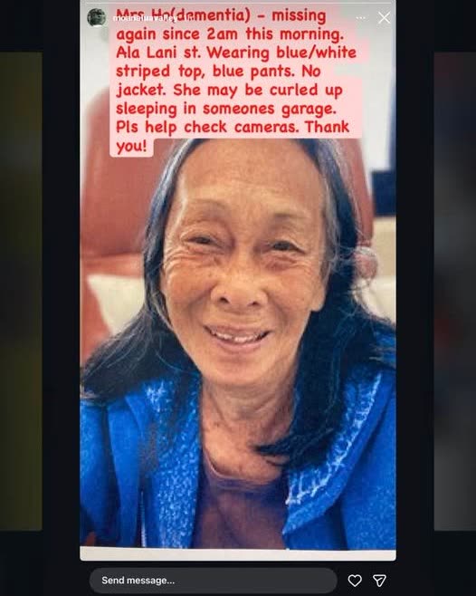 MISSING PERSON - Oahu | SSH Search