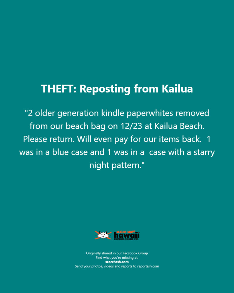 THEFT - Oahu | SSH Search