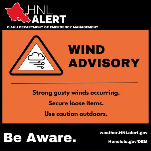 WEATHER ALERT - Oahu | SSH Search