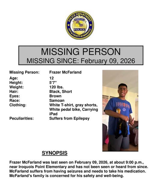 MISSING PERSON - Oahu | SSH Search